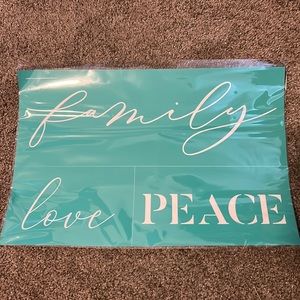 Chalk Couture Family, Love, Peace Transfer - BNIP